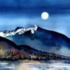 Original Alaskan Watercolors [Ketchikan Night]