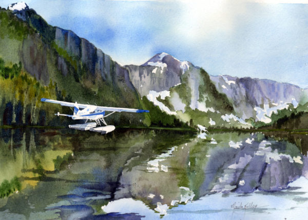 Seaplane Landing in the Bay